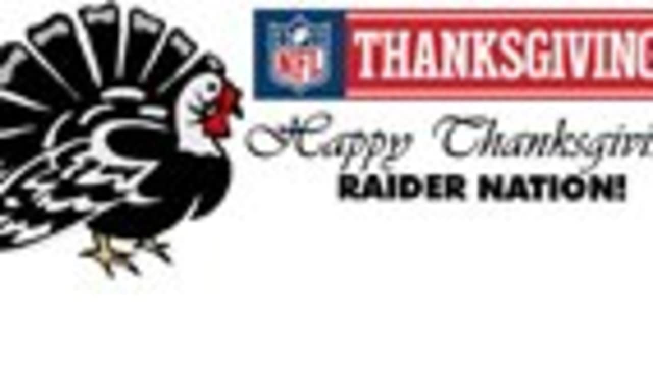 Happy Thanksgiving from the Raiders