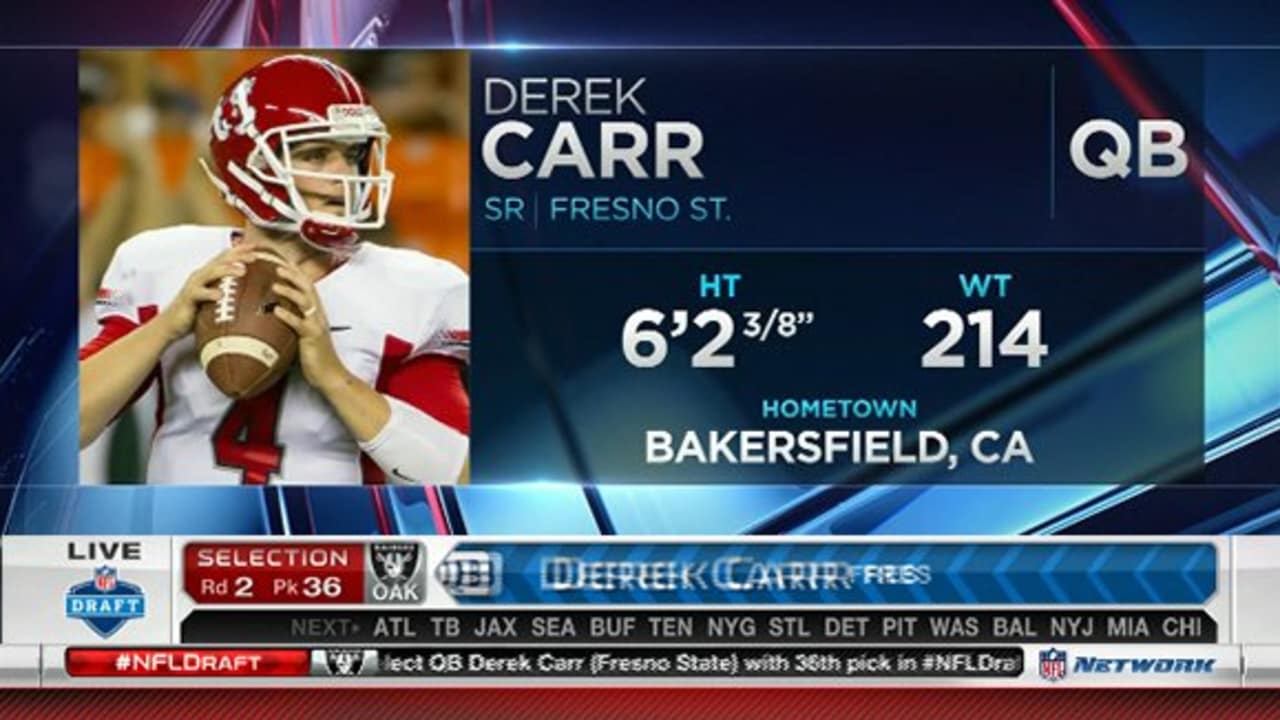 NFL Draft results 2014: Derek Carr taken by Raiders at No. 36