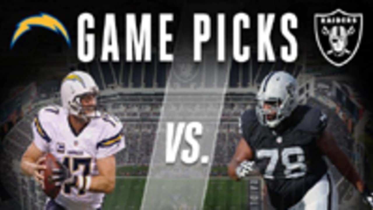 Expert Game Picks Oakland Raiders vs. San Diego Chargers