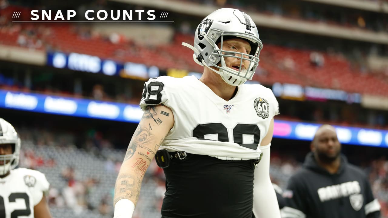 Snap Counts Maxx Crosby paces all rookies against Houston Texans