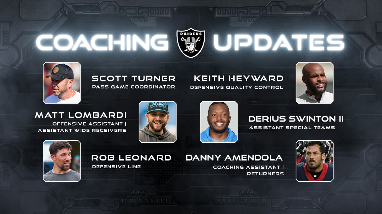 Raiders announce 2022 coaching additions