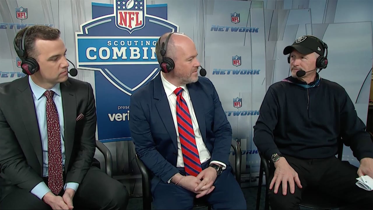 GM Mike Mayock rejoins NFLN's combine coverage to watch drills