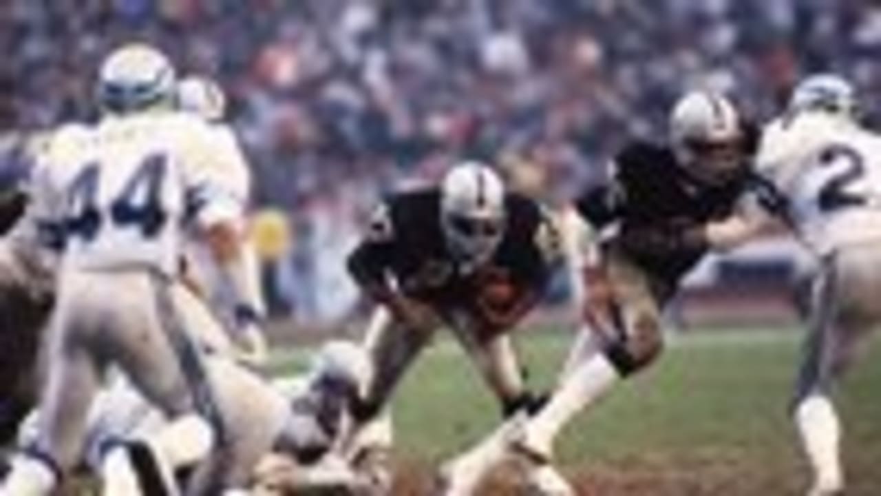 Seattle Seahawks' quarterback Dave Kraig (17) is sacked by Los Angeles  Raiders' Rod Martin (53) and fumbles during first-quarter action in the AFC  Championship game at the Coliseum in Los Angeles, Sunday