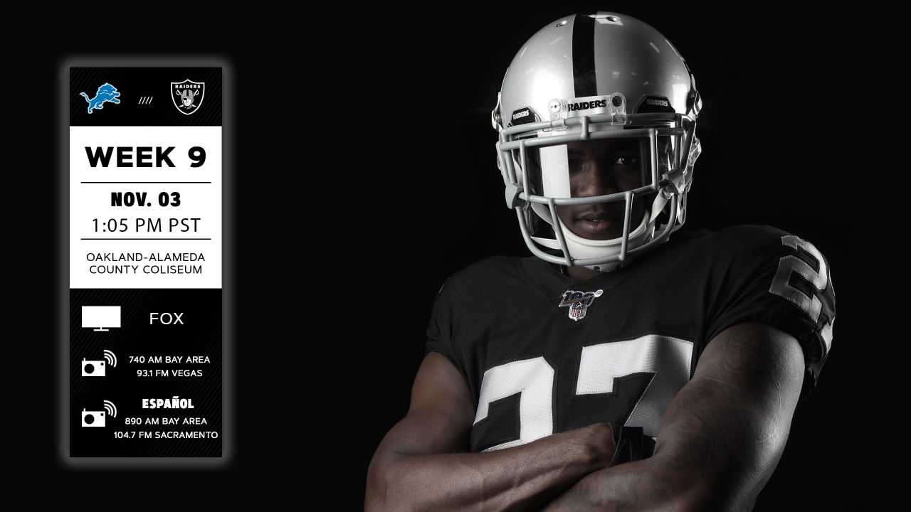 Raiders vs. Lions How to watch the Silver and Black at the Coliseum