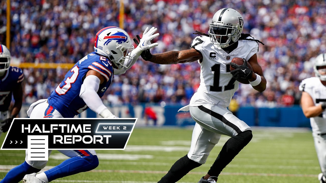 Josh Allen Nearly Perfect At Halftime As Buffalo Bills Lead Las Vegas  Raiders - Sports Illustrated Buffalo Bills News, Analysis and More