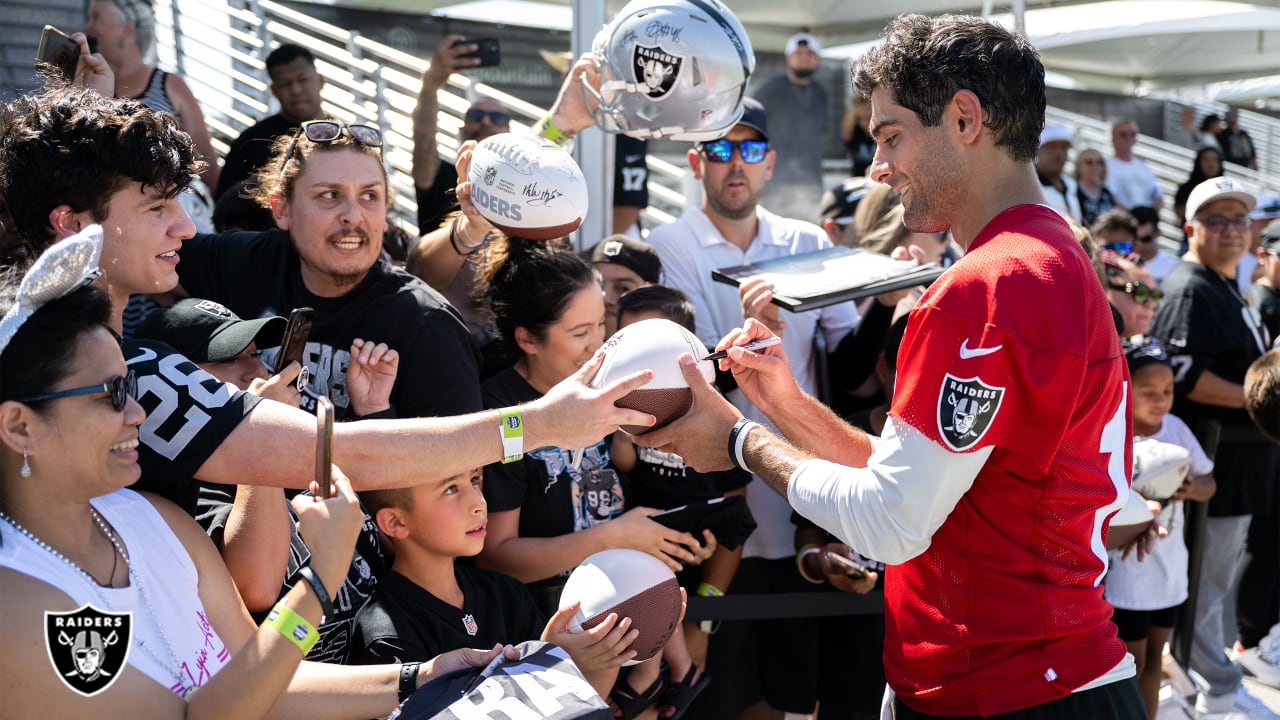 Las Vegas Raiders fan during a NFL preseason game against the Los