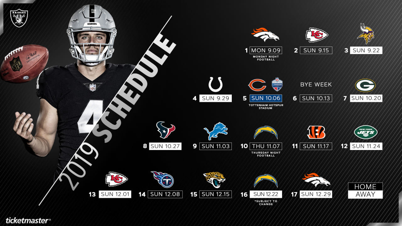 Oakland Raiders Schedule Online Website, Save 49 jlcatj.gob.mx