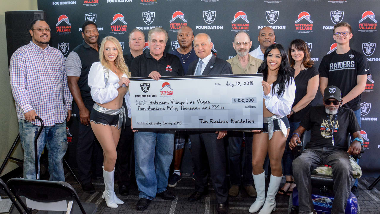 Raiders Foundation makes donation to Veterans Village Las Vegas
