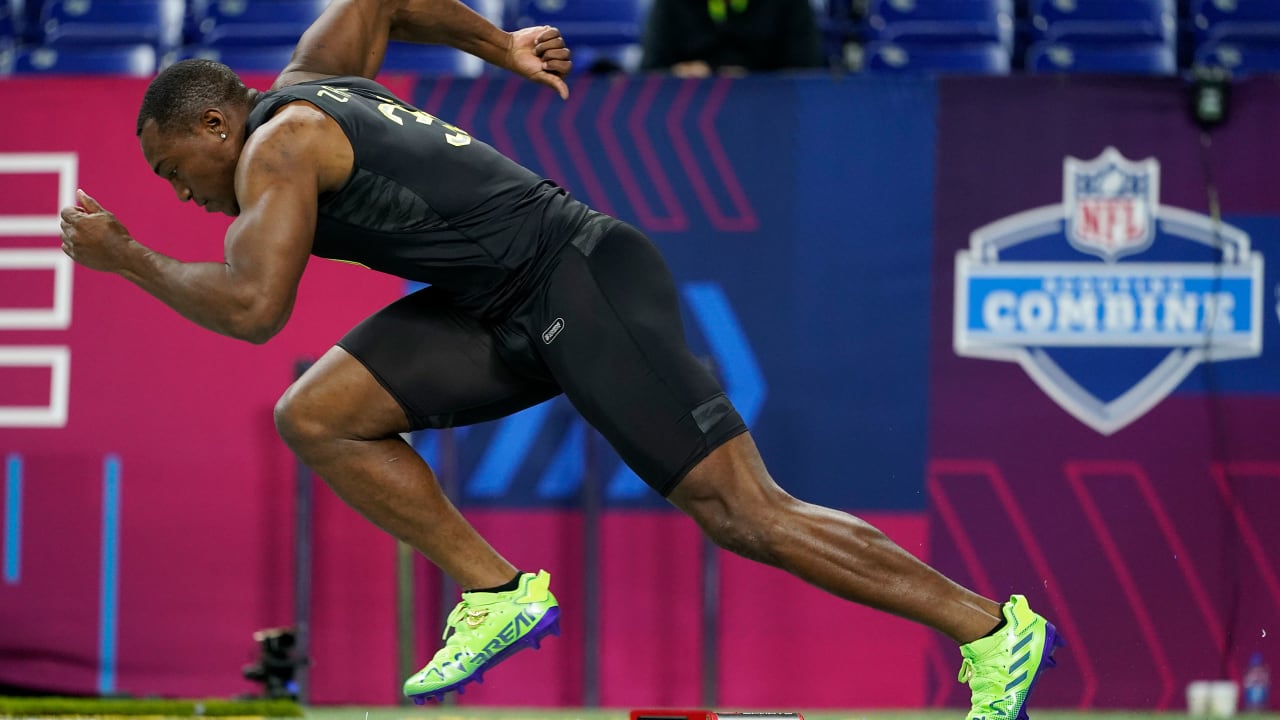 Zamir White runs 40yard dash at 2022 NFL Combine