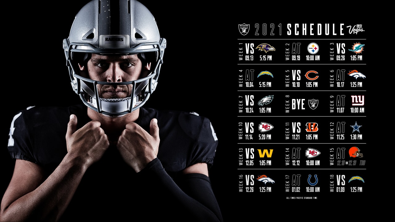 Raiders announce 2021 preseason schedule