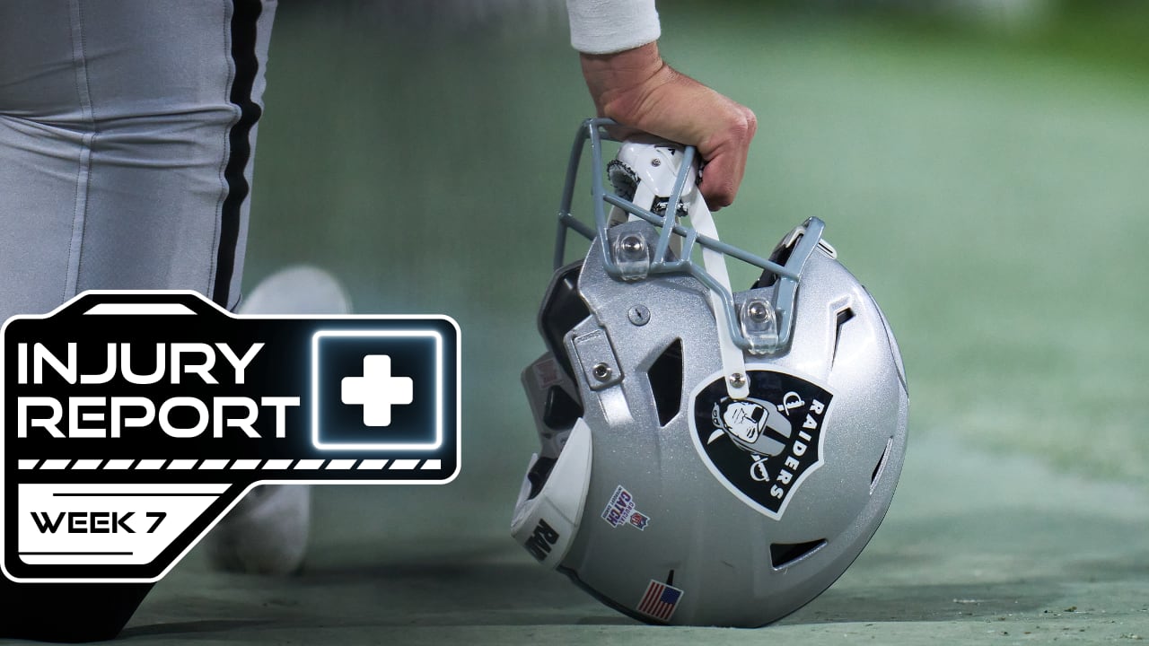 Bears vs. Raiders Injury Report — Week 7