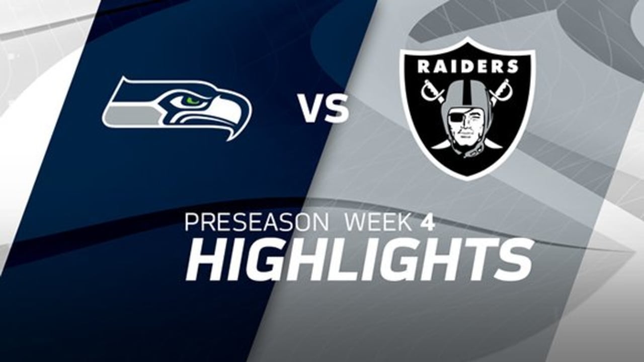 Highlights Raiders vs. Seahawks Preseason Week 4
