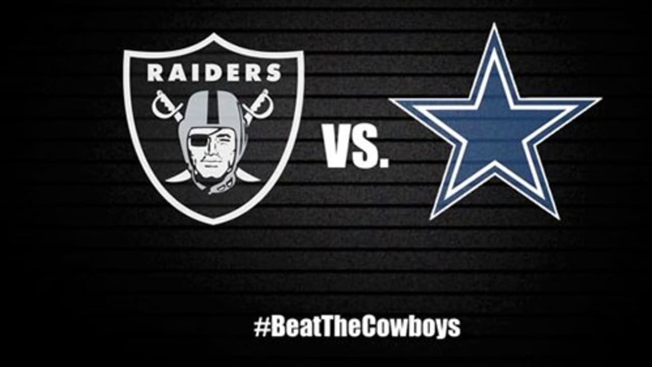 Las Vegas Raiders - The Oakland Raiders host the Dallas Cowboys Friday  night. Here is your first game week look at the match-up. The official  hashtag for this week's game is #BeatTheCowboys.