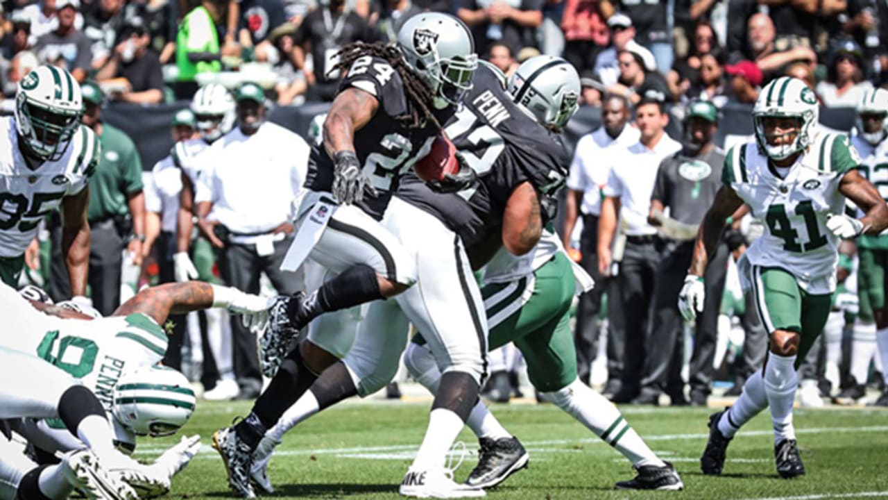 Marshawn Lynch is making his Oakland Raiders home debut and it's