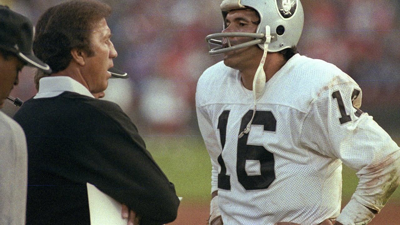 Oakland Raiders Tom Flores, Jim Plunkett buck quarterback trends