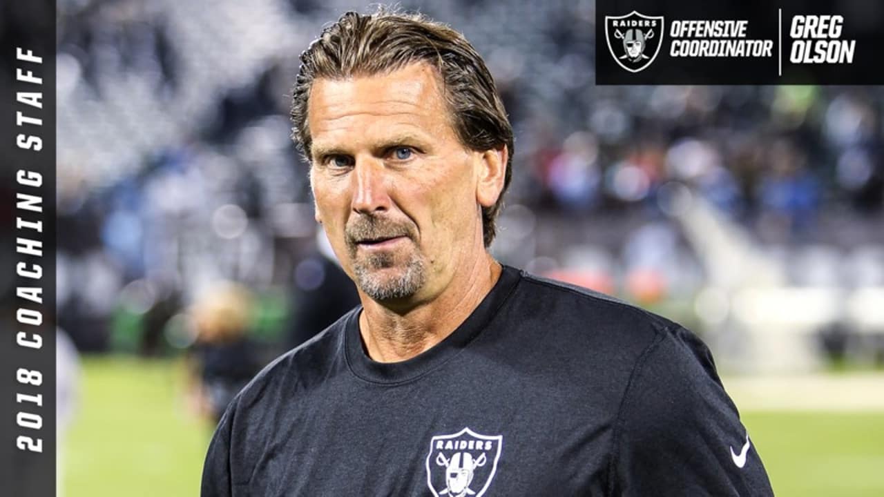 Talking with Las Vegas Raiders offensive coordinator Greg Olson