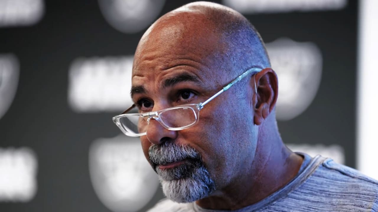 Watch Las Vegas Raiders new interim head coach Rich Bisaccia speak