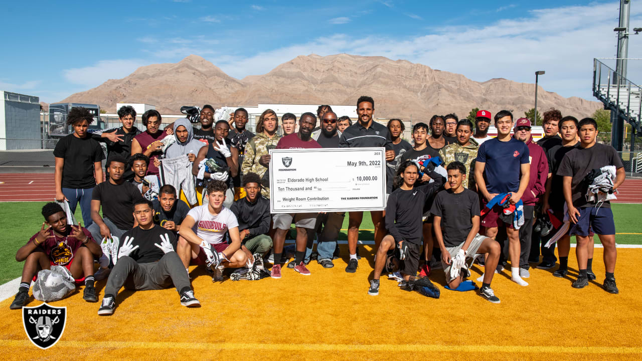 Raiders Foundation makes donation to support Nevada Youth Football League