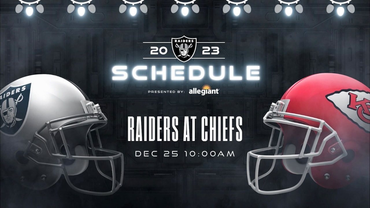 Raiders to face Patrick Mahomes and Kansas City Chiefs on December 25, 2023