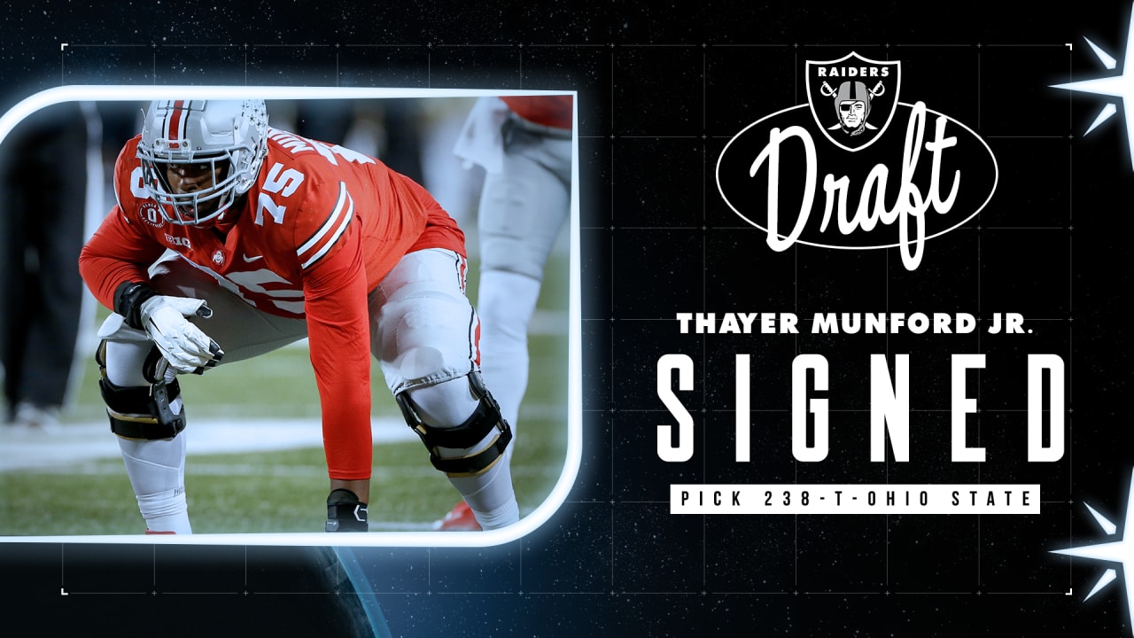 Ohio's Thayer Munford Jr. settles into 2nd year with Las Vegas Raiders
