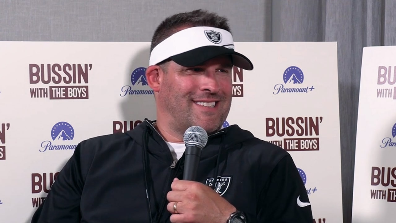 Head Coach Josh McDaniels talks Maxx Crosby, the Raiders' jerseys and joint  practices on 'Bussin With the Boys' podcast