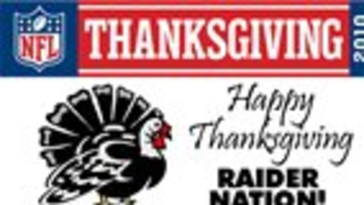 Happy Thanksgiving, Raider Nation!