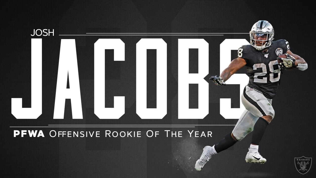 Raiders' Josh Jacobs named NFL's Offensive Rookie of the Month