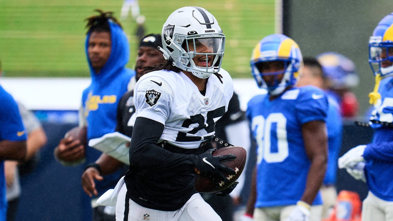 Defensive end Maxx Crosby's sound on the field from joint practice with the  Los Angeles Rams prior to the Raiders' Preseason Week 2 matchup