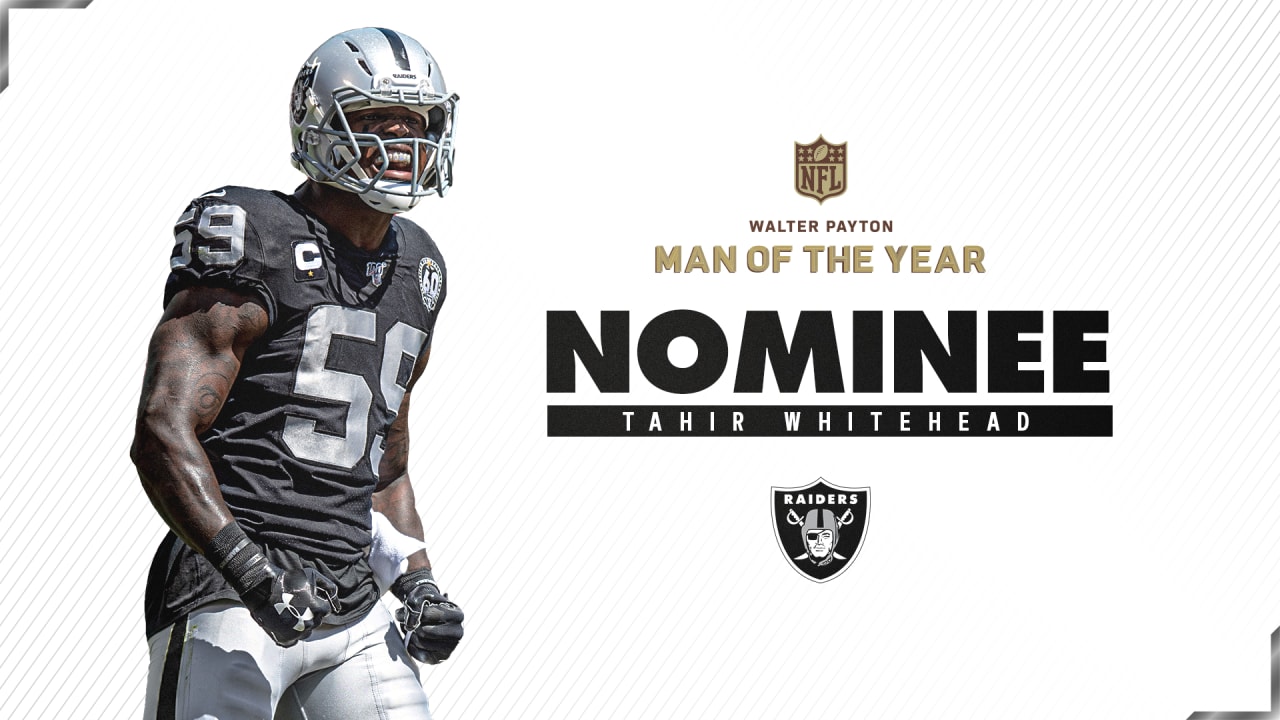 Tahir Whitehead Named Raiders Nominee For Walter Payton Nfl Man Of The Year Award Presented By