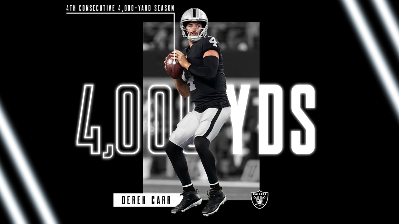 Las Vegas Raiders on X: Six years ago today, @derekcarrqb set a new  franchise record for most passing yards in a single game with a 513-yard  performance in a 30-24 OT win