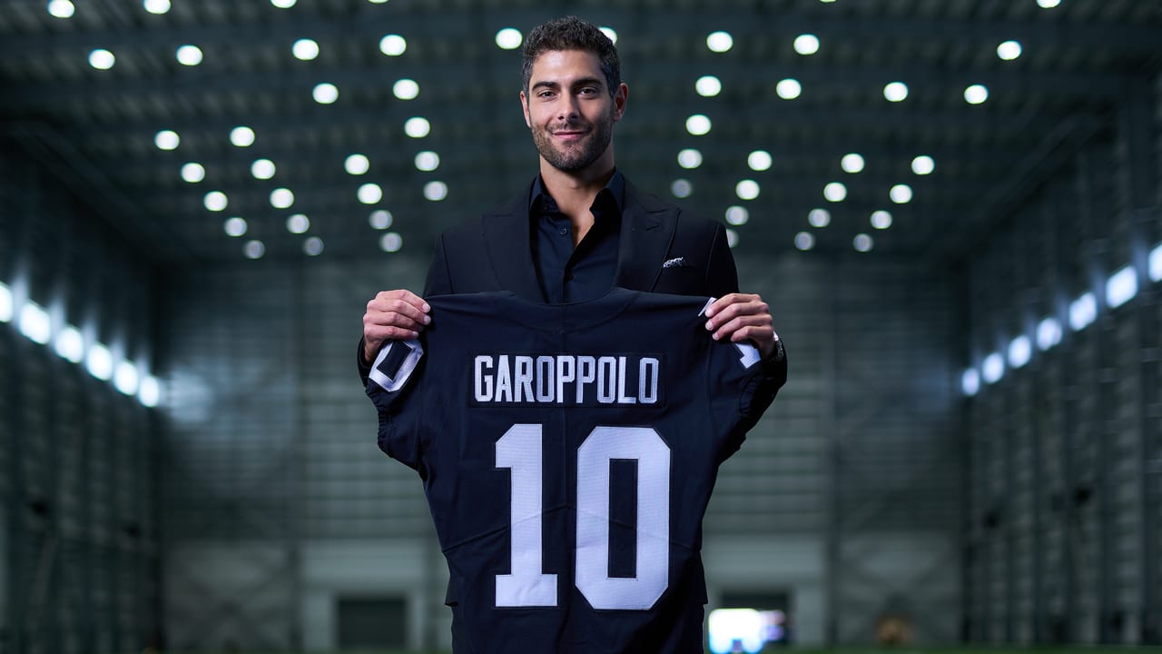 The Raiders new quarterback, Jimmy Garoppolo in 2023