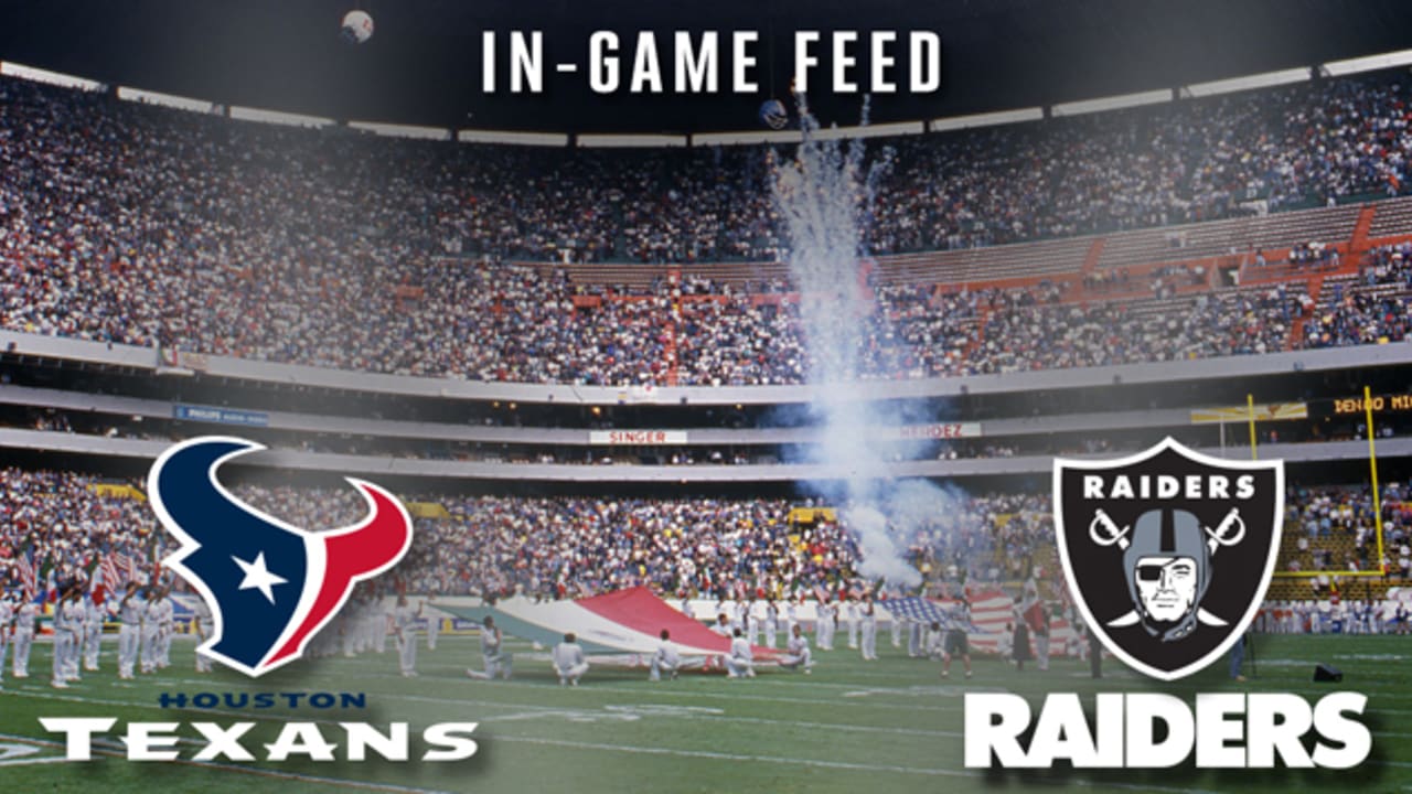 In Game Feed Oakland Raiders Top Houston Texans 27 20 At Estadio