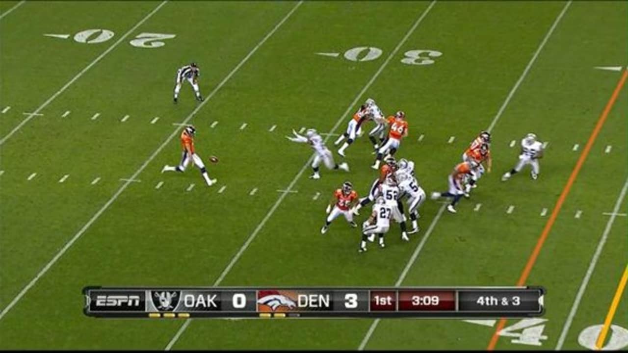 Raiders special teams blocks punt