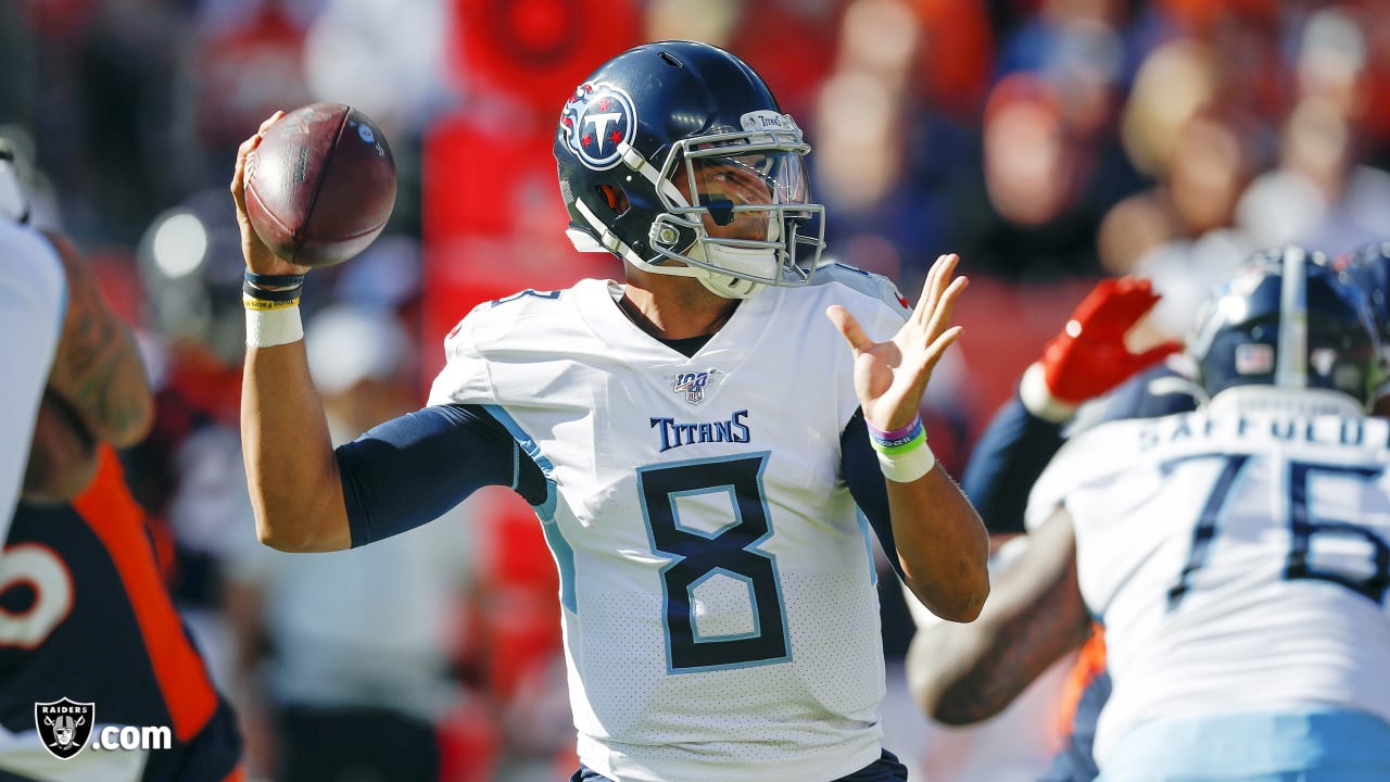 Marcus Mariota currently Raiders' No. 3 quarterback - Silver And