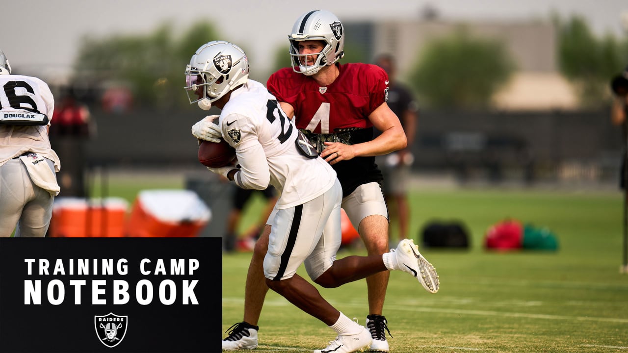 Training Camp Notebook 8/8: Derek Carr, Raiders offense looks fired up ...