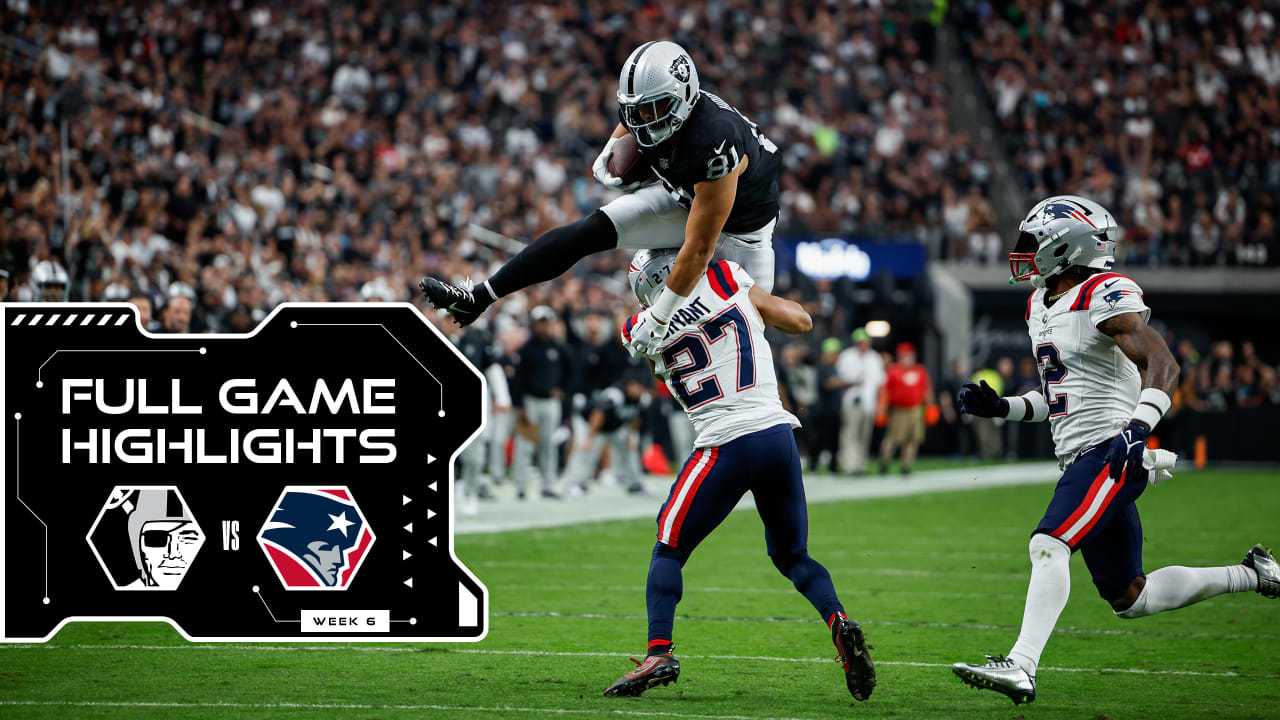 Raiders 2023 Week 6 Highlights vs. Patriots  Full game highlights from the  Raiders' Week 6 victory against the New England Patriots