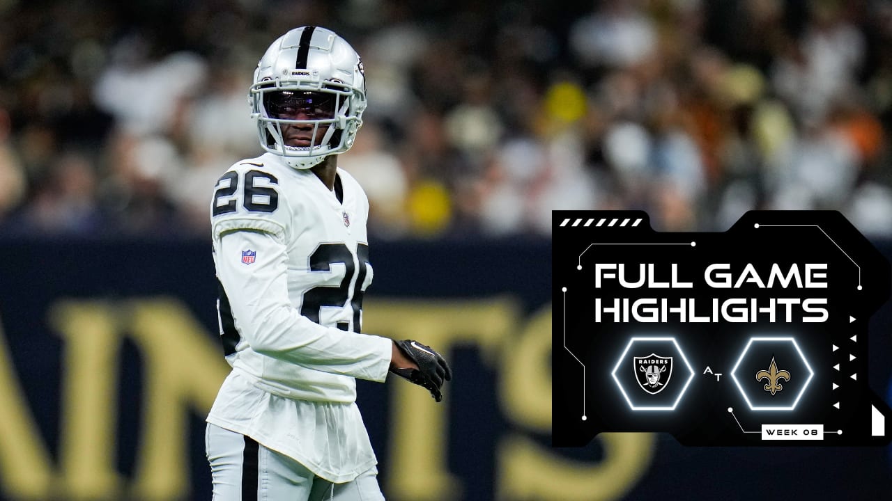 Full Game Highlights: Raiders vs. Saints - Week 8