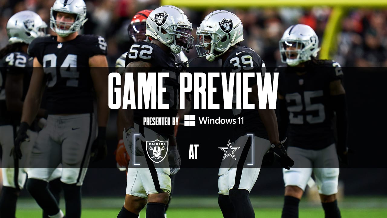 Raiders-Cowboys Thanksgiving live stream (11/25): How to watch online, TV,  time 