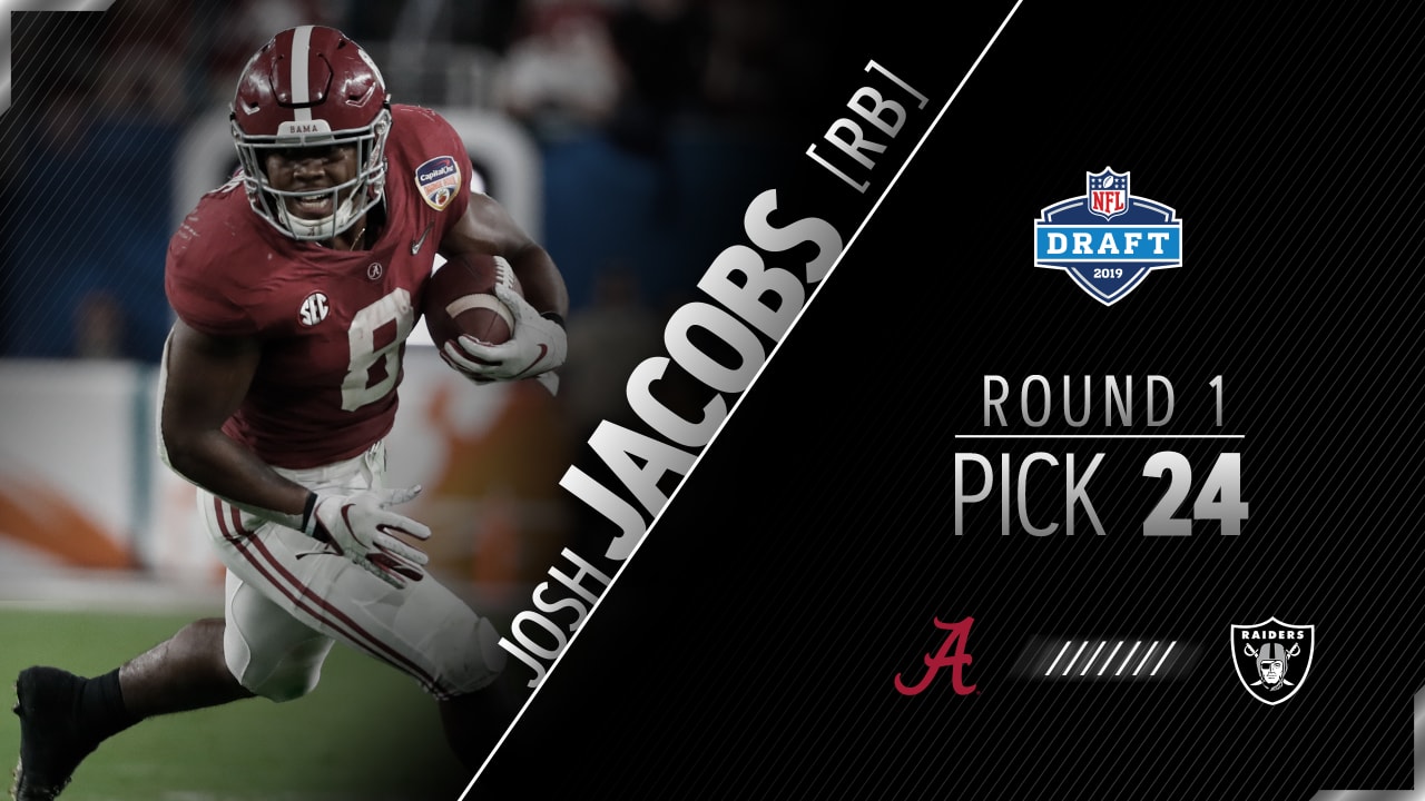 Raiders select running back Josh Jacobs with No. 24 overall pick