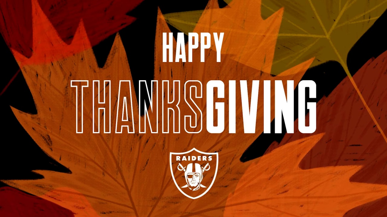 Las Vegas Raiders Twitterren: From our family to yours. Happy Thanksgiving  #RaiderNation!  / Twitter