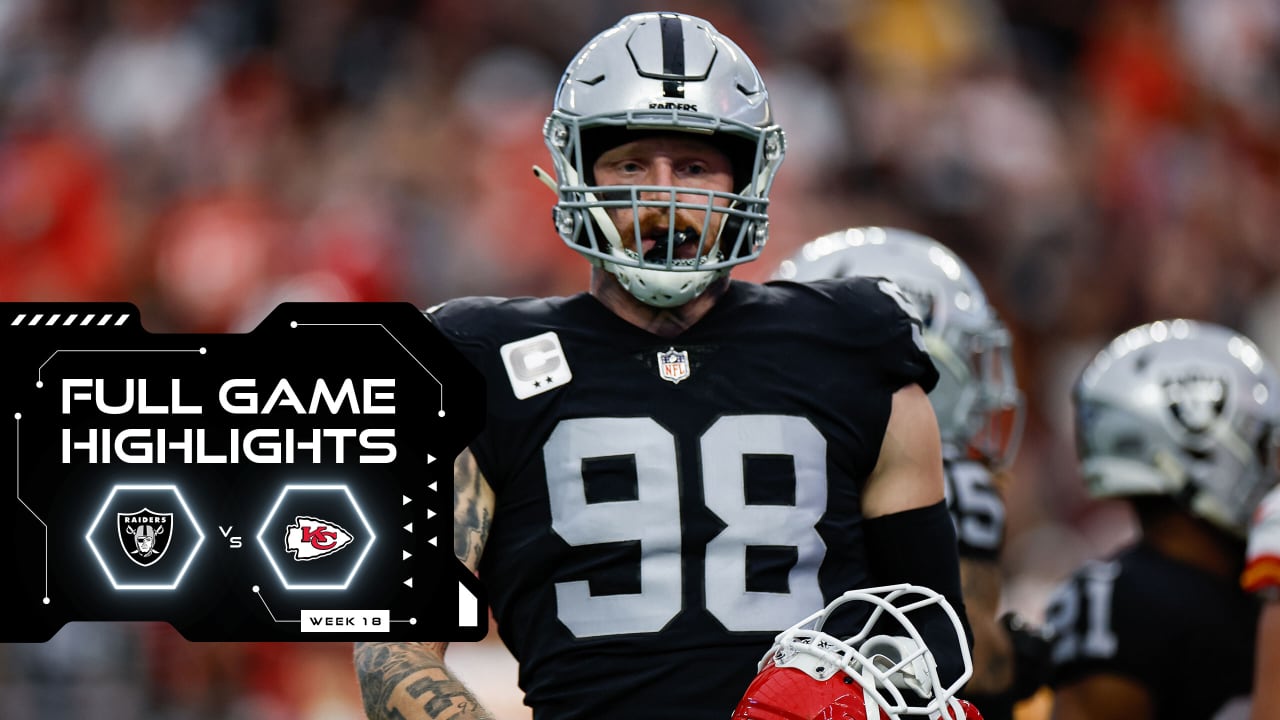 Full Game Highlights: Raiders vs. Chiefs - Week 18