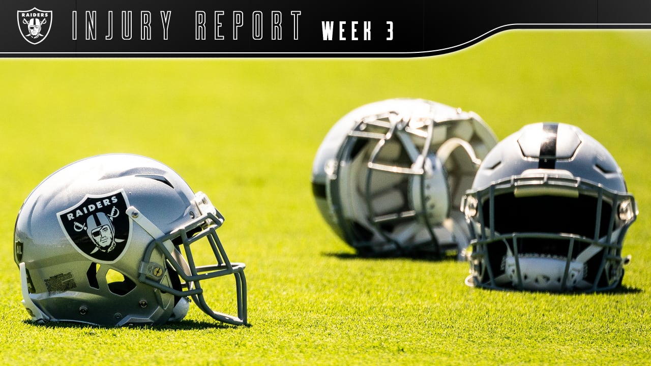 Week 3 Injury Report (Raiders)