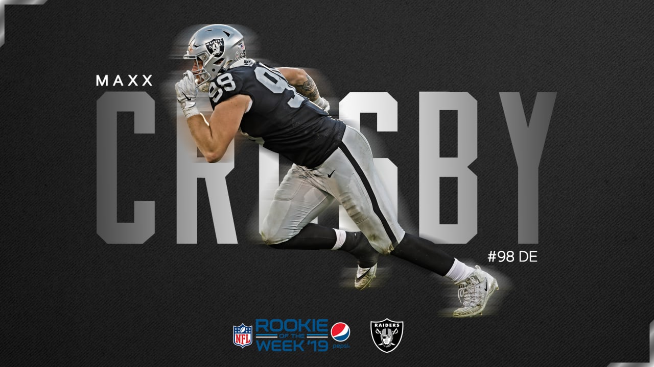 Raiders DE Maxx Crosby Named AFC Defensive Player of the Week