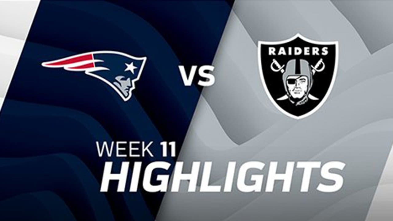 Patriots vs. Raiders Highlights