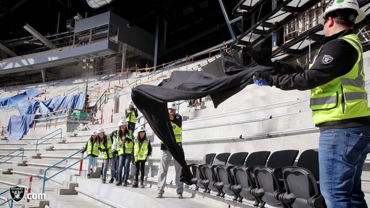 First seats at Allegiant Stadium installed