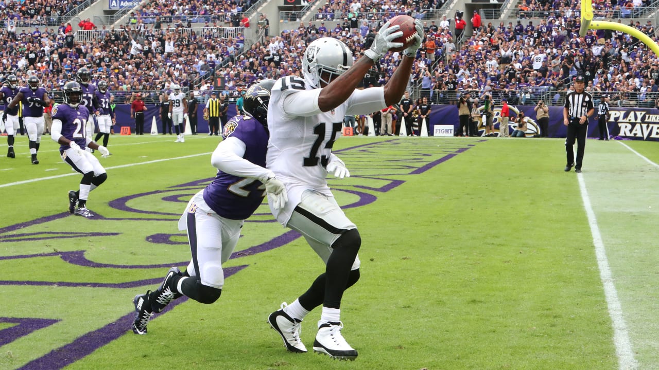 NFLN: WR Michael Crabtree's hat-trick vs. Ravens