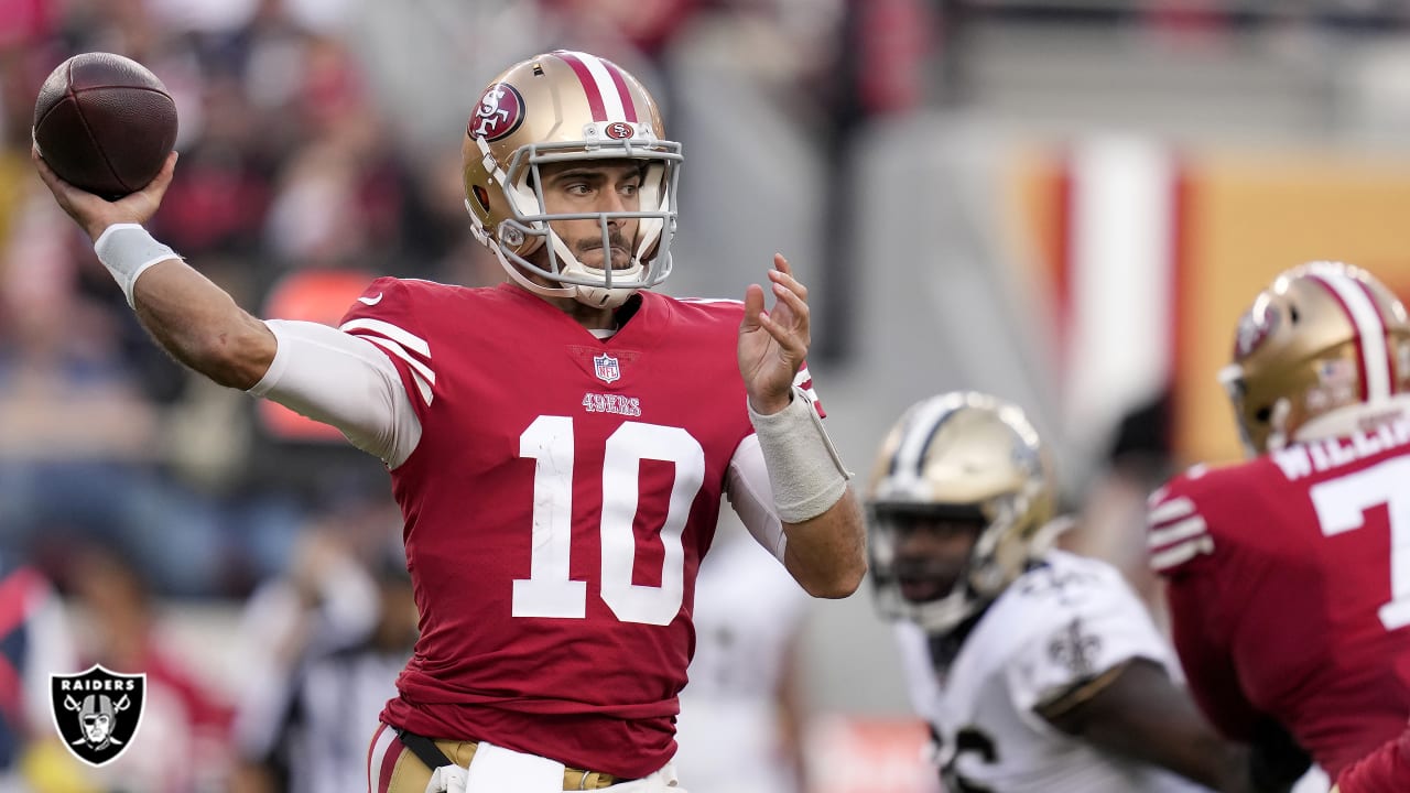 San Francisco 49ers defensive end Nick Bosa (97) rushes during an NFL  football game against the New Orleans Saints, Sunday, Nov.27, 2022, in  Santa Clara, Calif. (AP Photo/Scot Tucker Stock Photo - Alamy