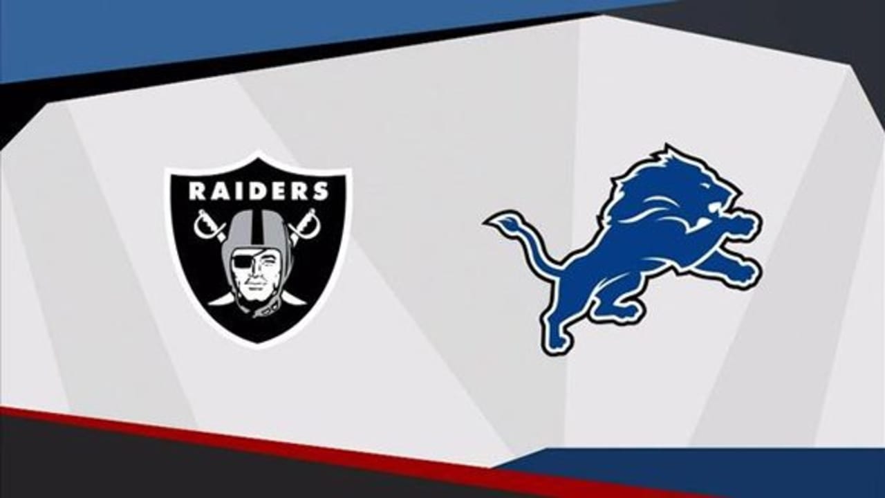 Raiders vs. Lions Preview