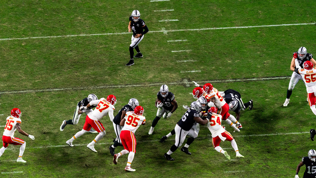 Oakland Raiders free safety Erik Harris (25) on the sideline prior to an  NFL game against the N …