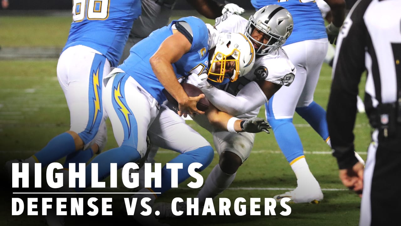 Highlights Best defensive plays from Raiders' primetime win